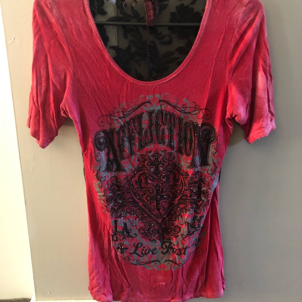 Affliction Red Shirt
